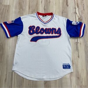 Negro League Indianapolis Clowns Mesh V-Neck Baseball Jersey size XXL